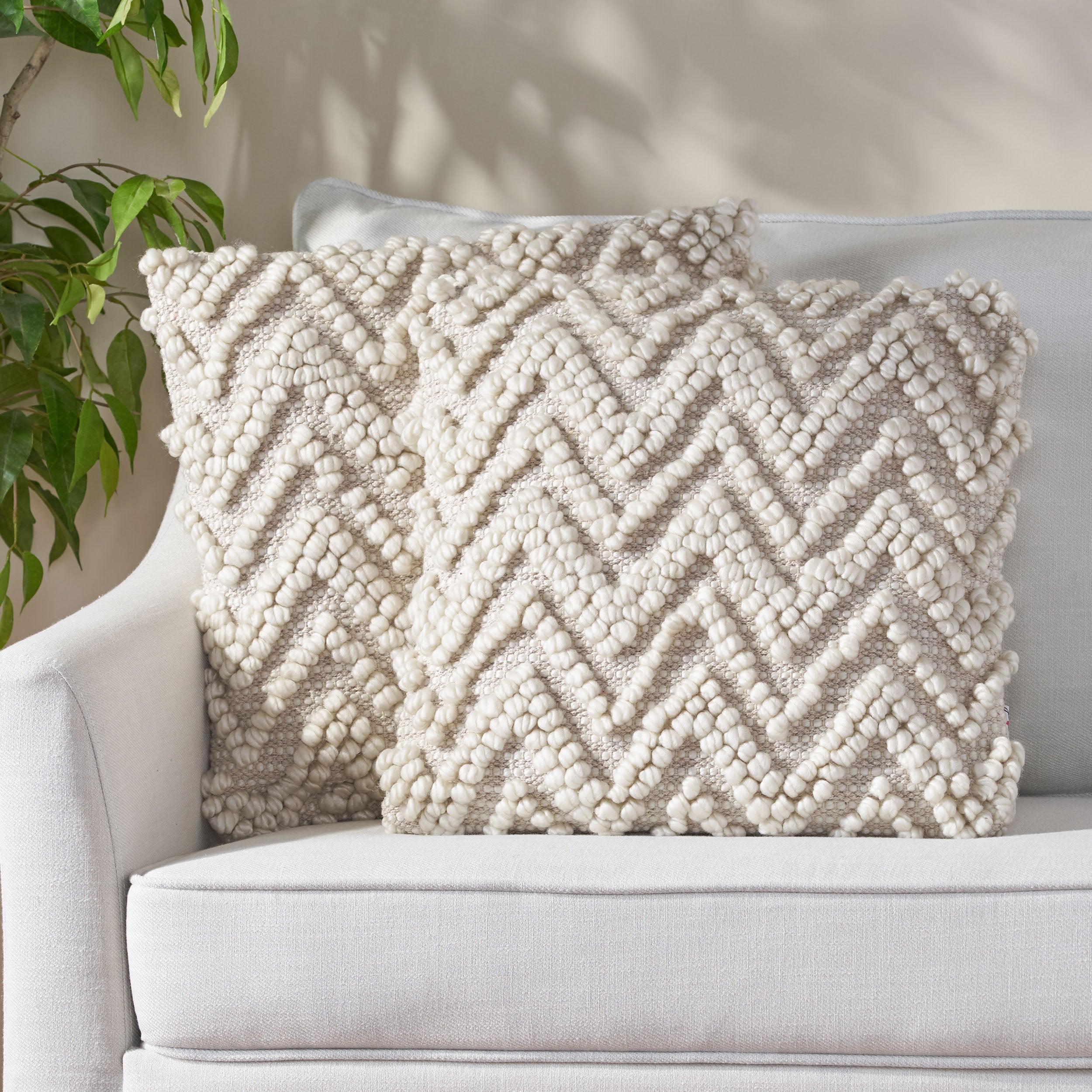 Tiyanna Hand Loomed Boho Throw Pillow