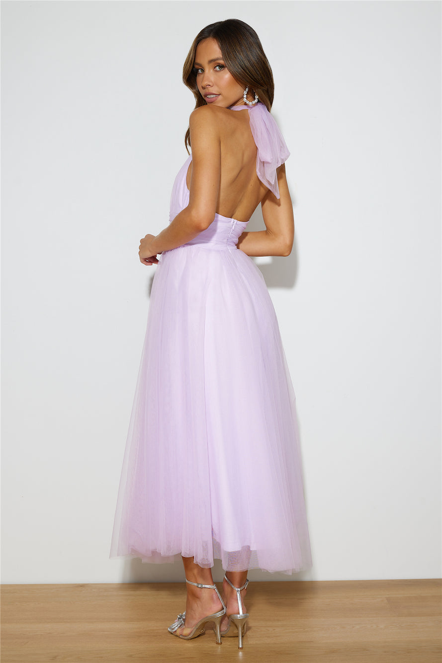 Tangled Up Maxi Dress Lilac