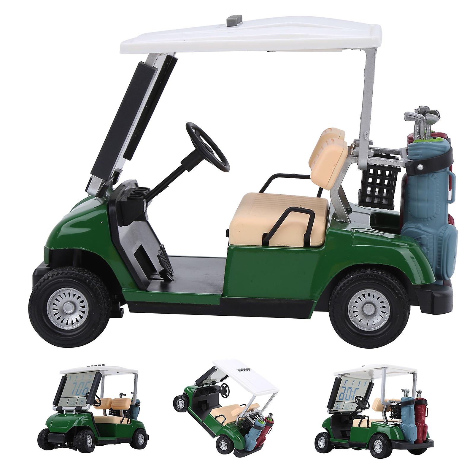 Plastic Golf Perpetual Calendar Club Car Present Gift Miniature Golf Cart Clock Accessory