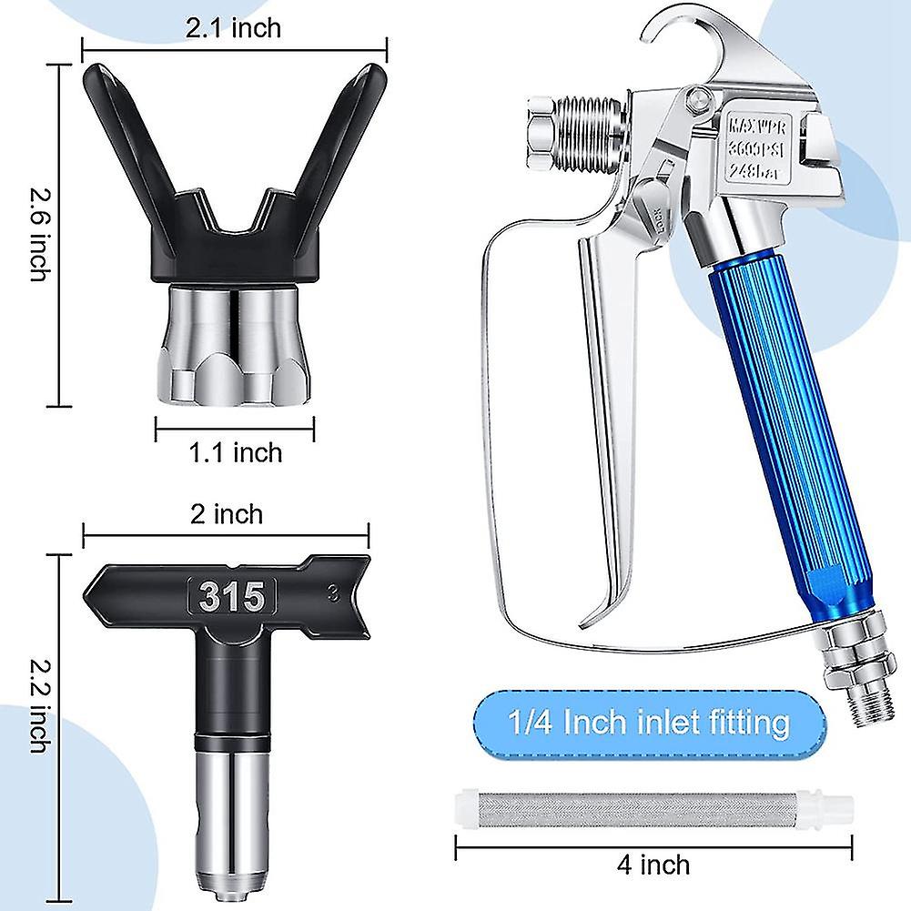 8 Pieces Airless Paint Sprayer For Airless Spraying Machine Paint Accessories 517/315