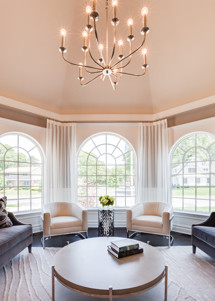 White Leather Chair   Contemporary   Armchairs And Accent Chairs   by Jennifer Pacca Interiors  Houzz