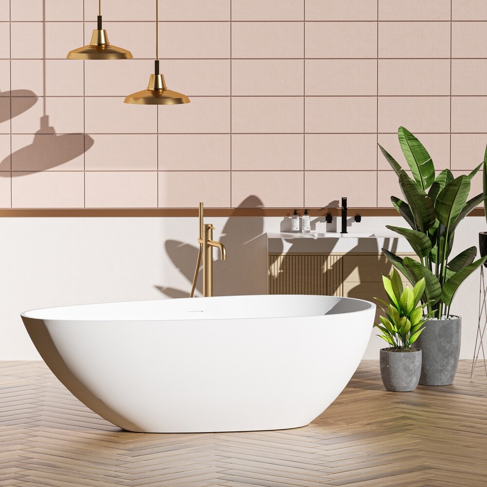 CLOVIS Solid Surface Freestanding Bathtub 67\