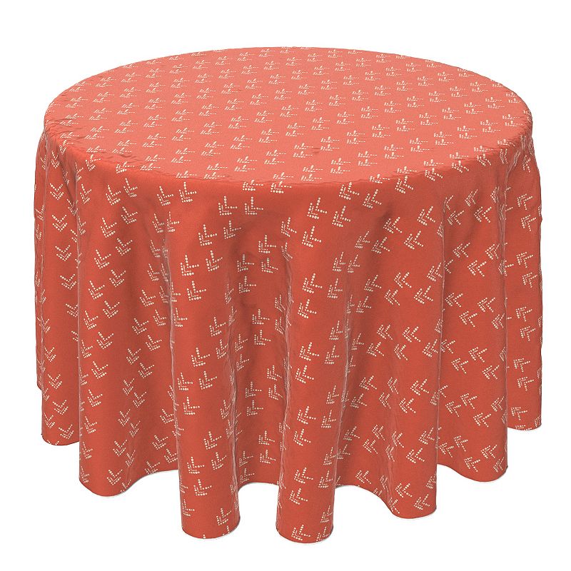 Round Tablecloth， 100% Cotton， 60 Round， Grunge Texture