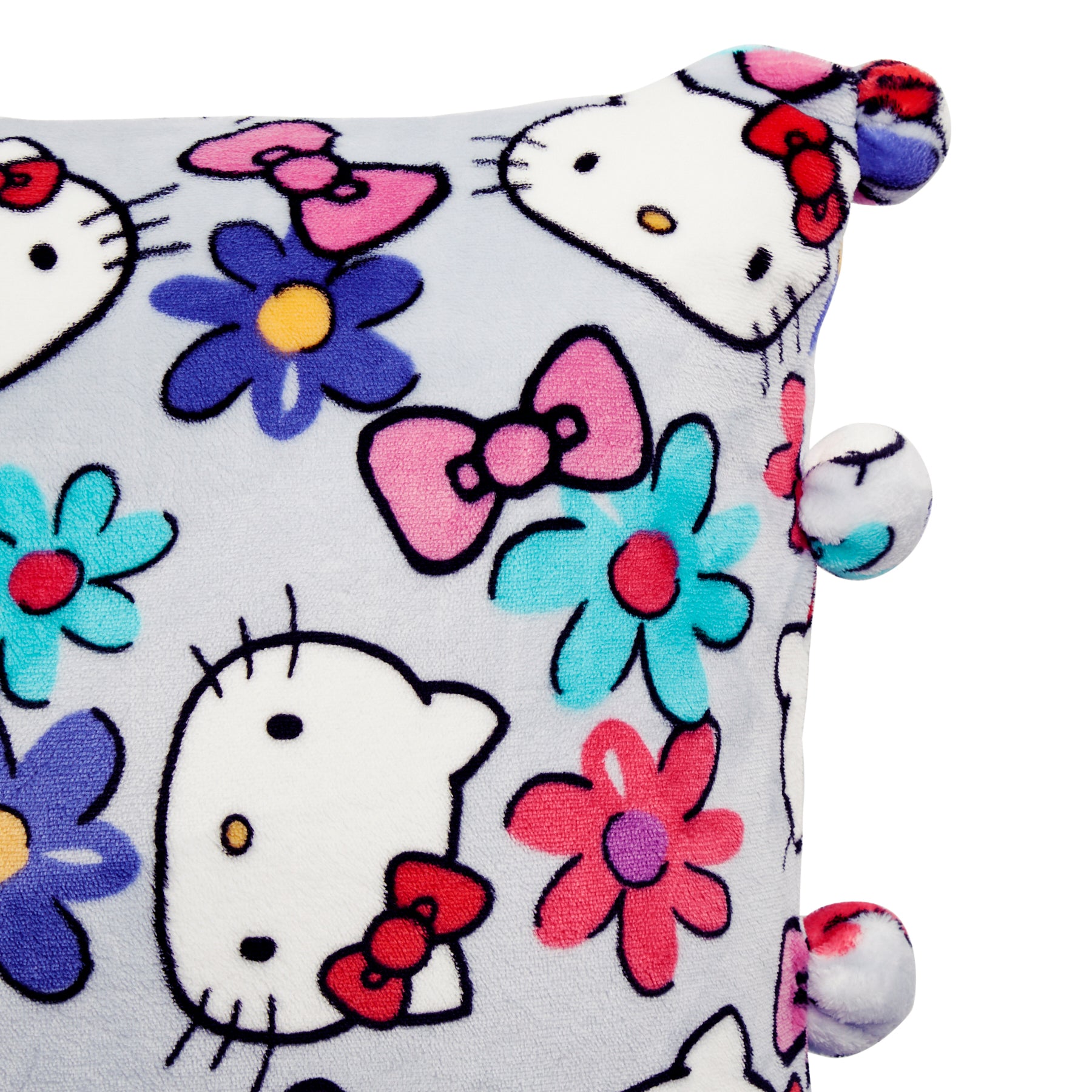 Hello Kitty? Whimsy Pom-Pom Pillow