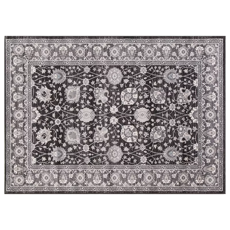 Concord Global Lara Vase Framed Floral Rug