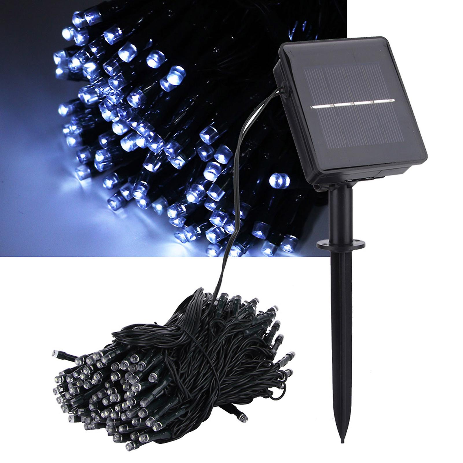 22m 200led Solar String Light Waterproof With 8 Lighting Modes For Indoor/outdoor22m 200led Light White Light