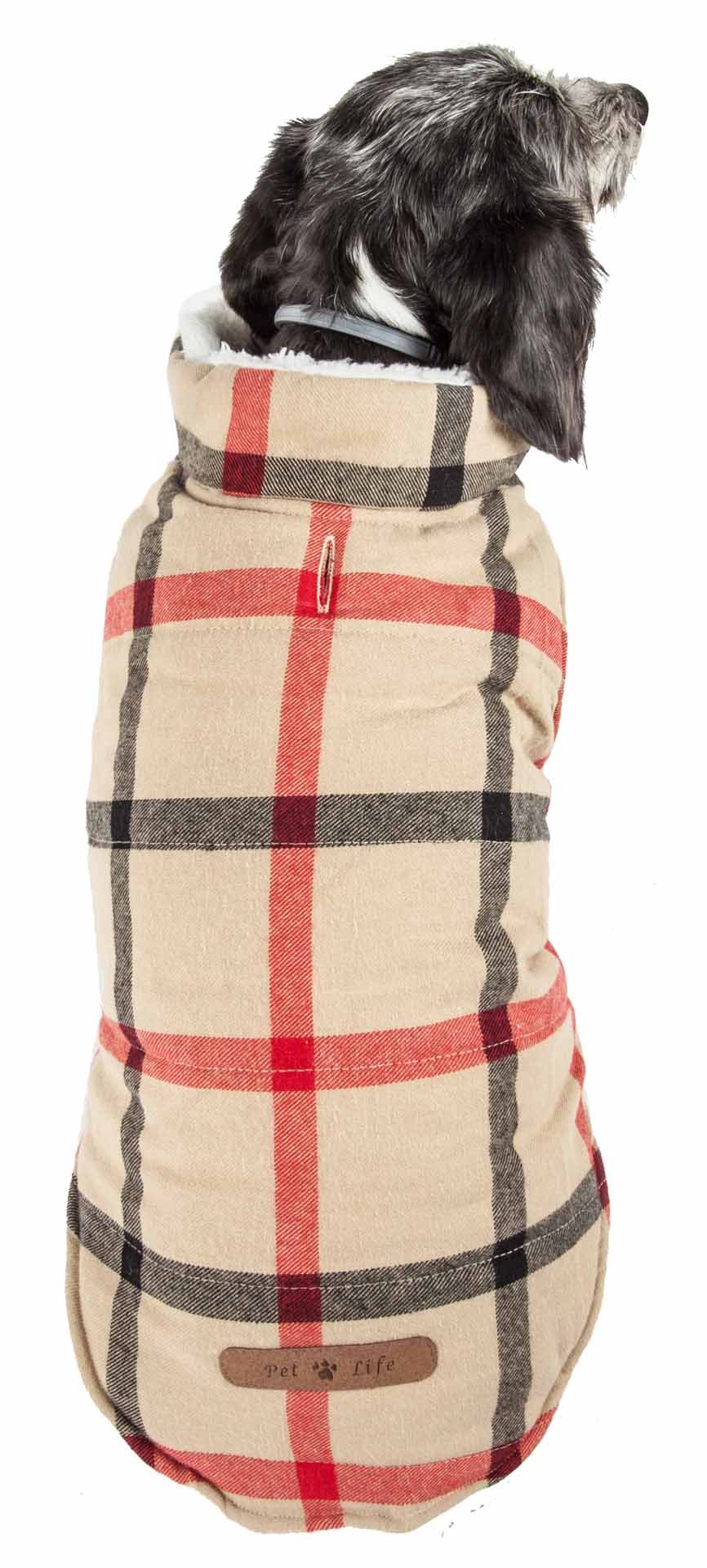 Pet Life ® 'Allegiance' Classical Insulated Plaid Fashion Dog Jacket