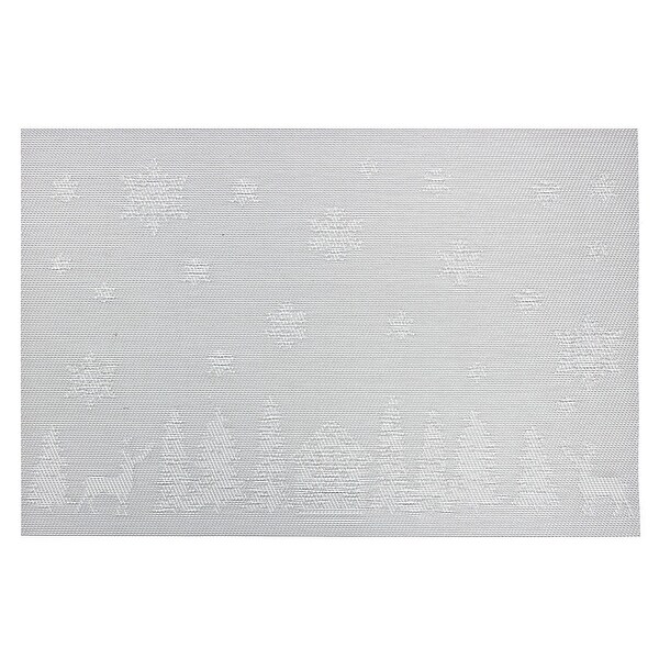 Vinyl Placemat (Winter Forest) (Silver)