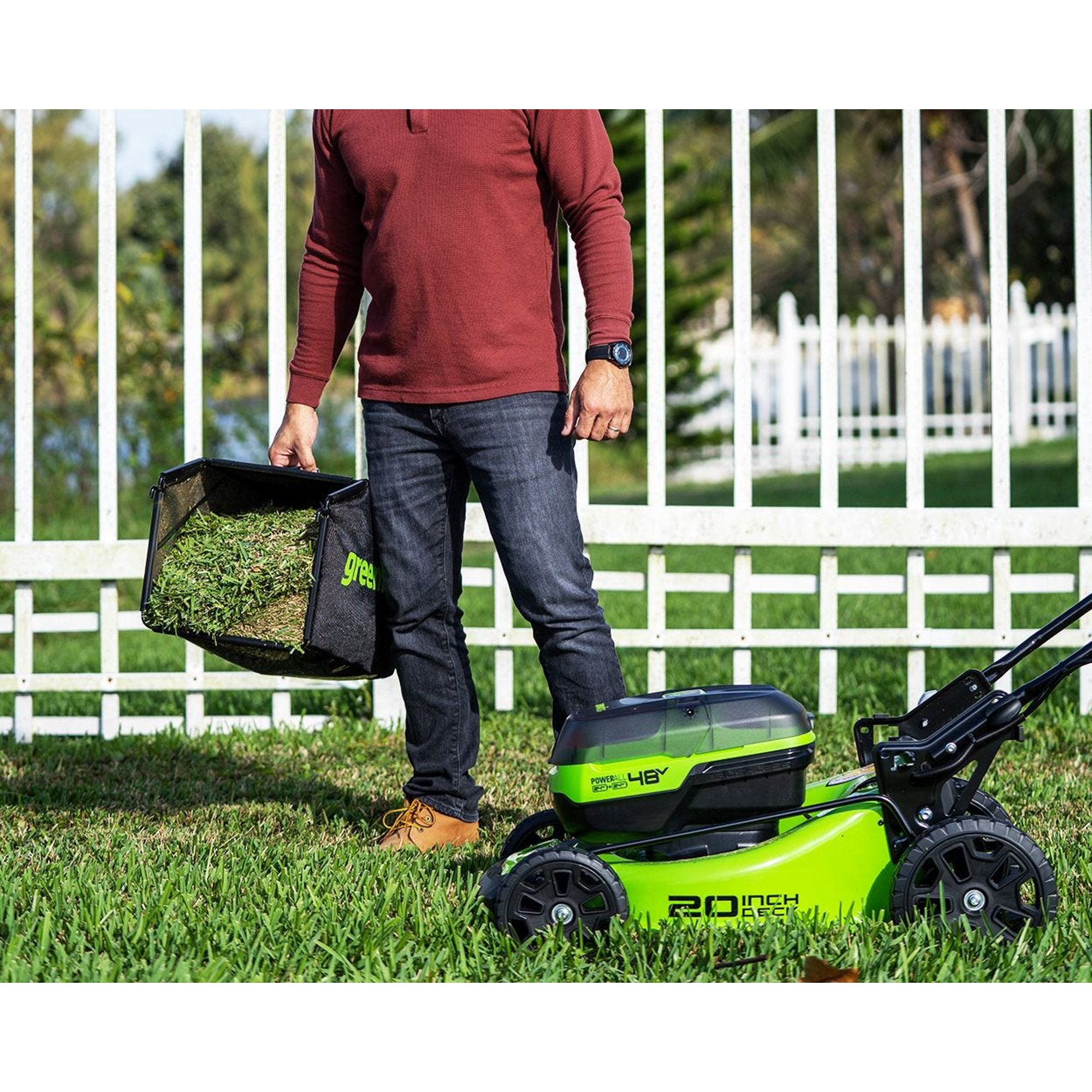 48V (2 X 24V) 20-Inch Cordless Lawn Mower | Greenworks