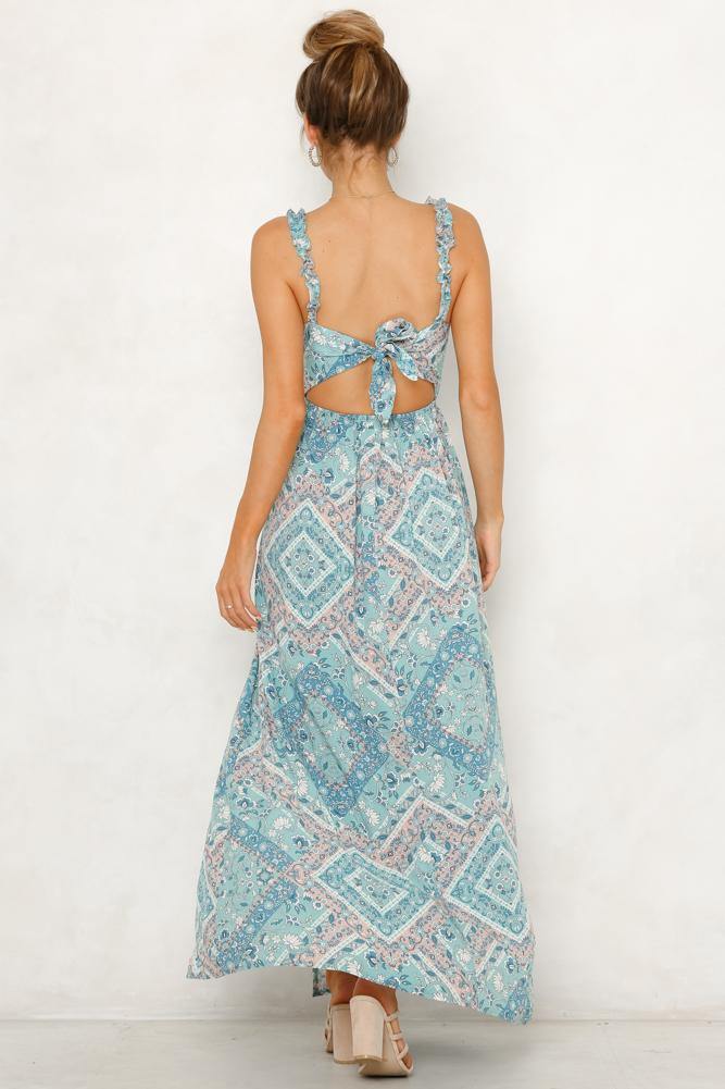 Keep You Happy Maxi Dress Sage