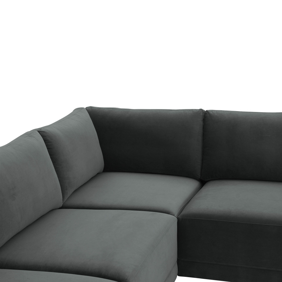 Willow Charcoal Modular L Sectional   Transitional   Sectional Sofas   by First of a Kind USA Inc  Houzz