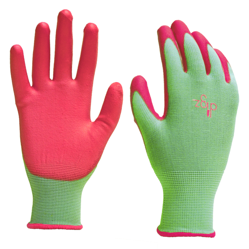 Digz Women\u0027s Indoor/Outdoor Gardening Gloves Green L 1 pk