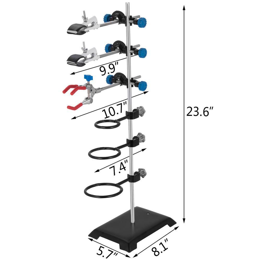 VEVOR 6 PCS Laboratory Grade Metalware Set Premium Iron Material Lab Support Stand Set for Schools SYZLSB6JTSYSZJ001V0