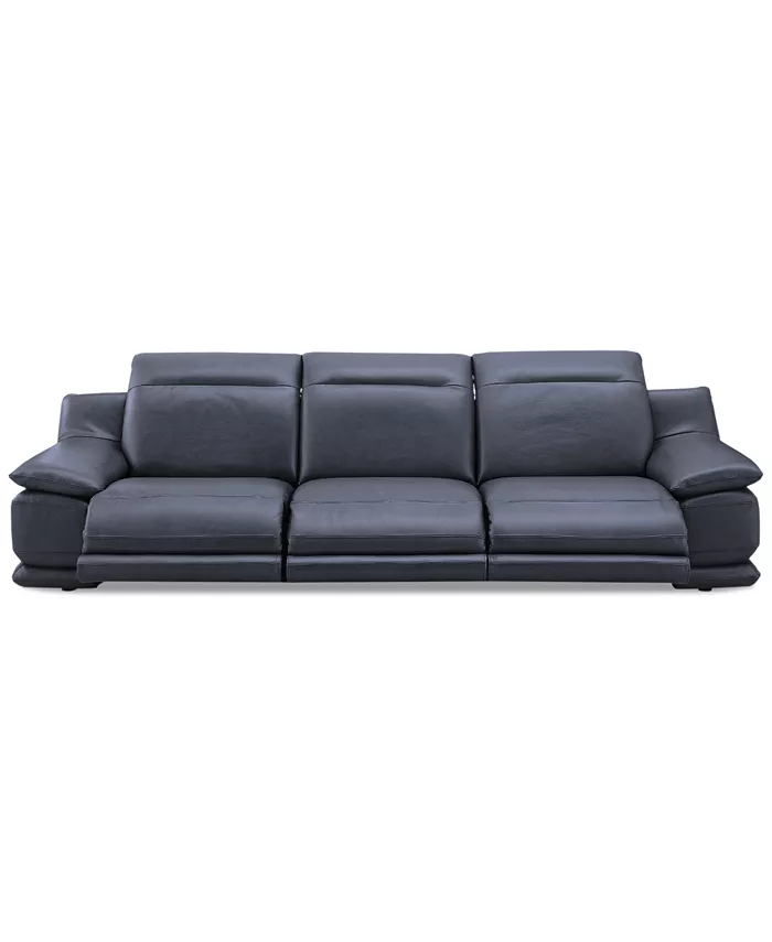 Furniture Daisley 3-Pc. Leather Sofa with 3 Power Recliners