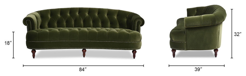 La Rosa Victorian Chesterfield Tufted Sofa   Eclectic   Sofas   by Jennifer Taylor Home  Houzz