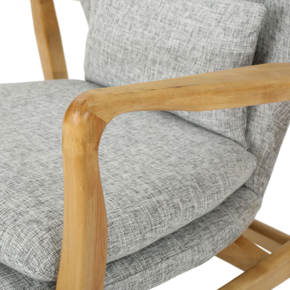 GDF Studio Balen Mid Century Modern Fabric Rocking Chair   Midcentury   Rocking Chairs   by GDFStudio  Houzz