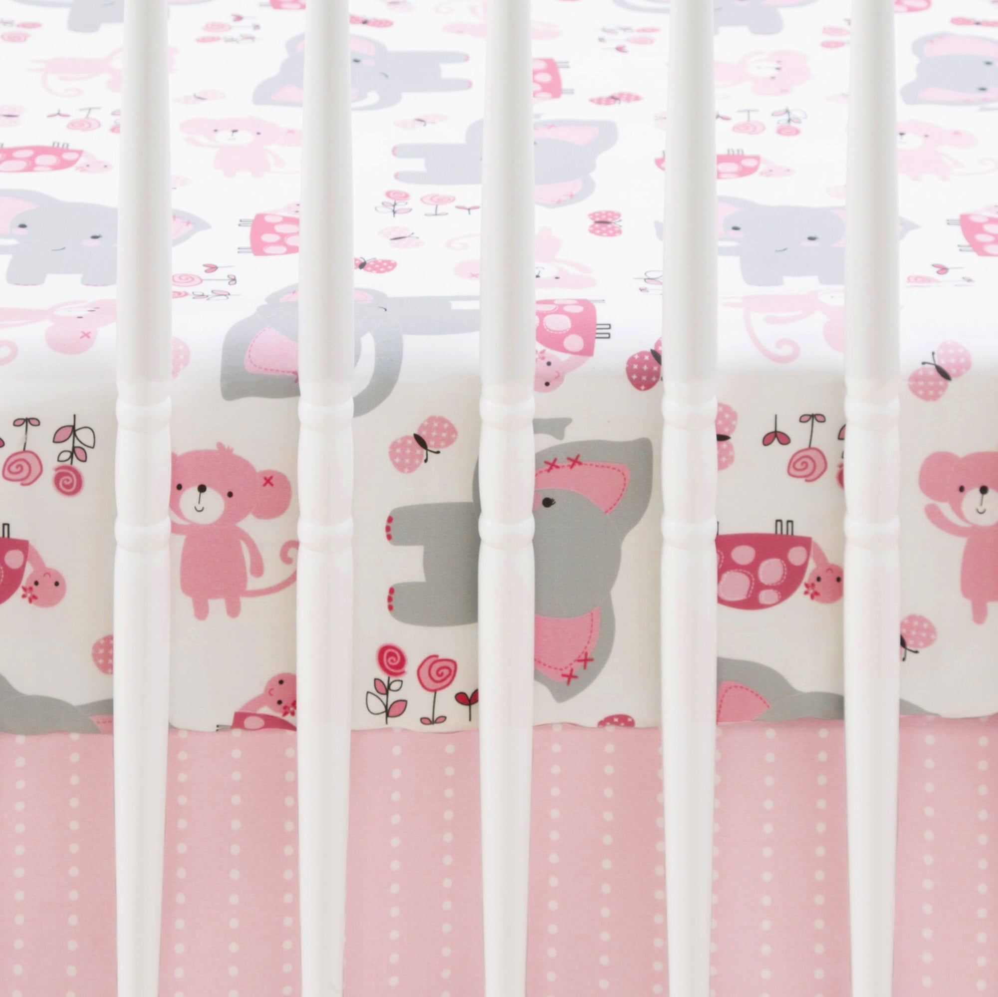 Lambs and Ivy Bedtime Originals Twinkle Toes 3 Piece Pink Crib Bedding Set