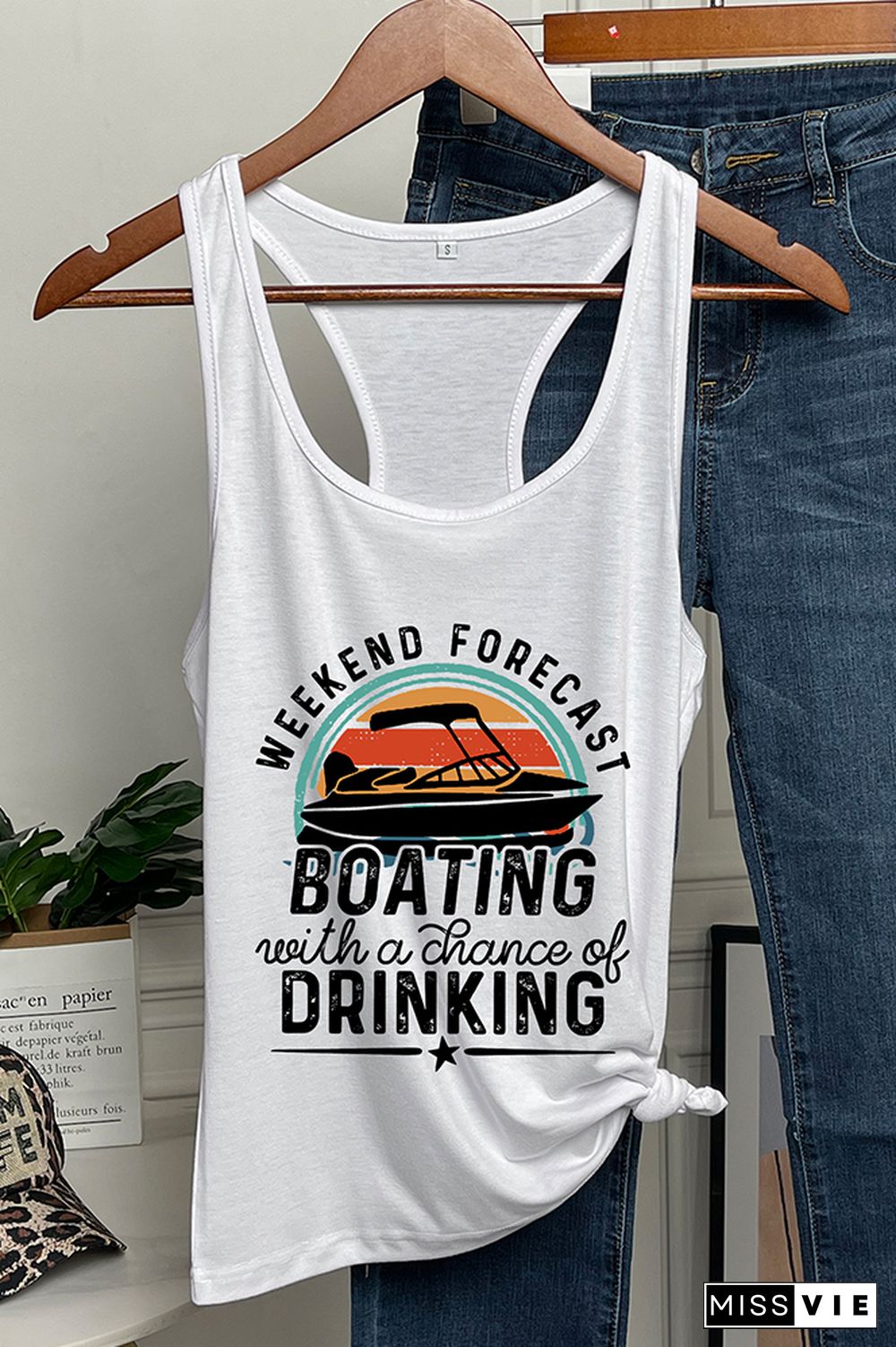 Weekend Forecast Boating Tank Tops Wholesale