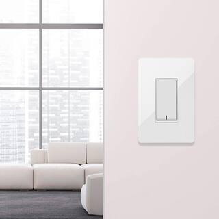 Liteline SPEX Lighting - Smart WIFI Connected by WIZ 3-Way Specialty Rocker Light Switch White SLWZ-3WAY-01