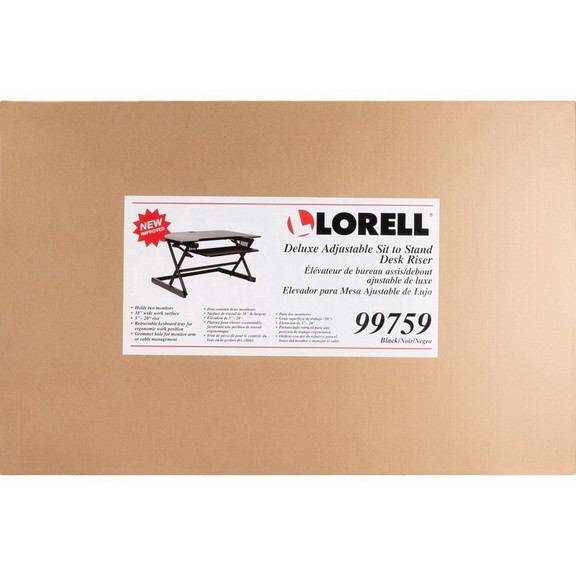 Lorell Deluxe Adjustable Desk Riser  LLR99759