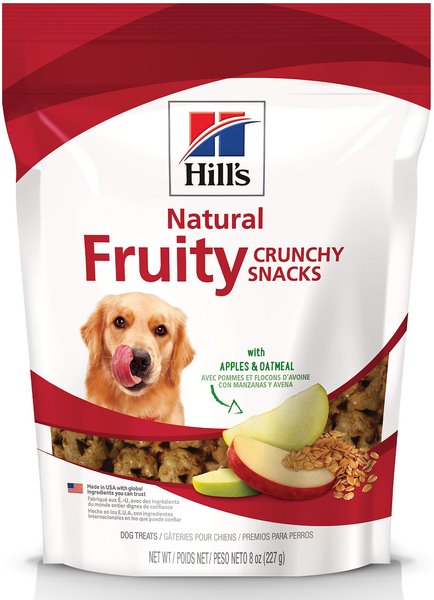 Hill's Natural Fruity Snacks with Apples and Oatmeal Crunchy Dog Treats