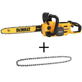 DW 60V MAX 18in. Brushless Battery Powered Chainsaw (Tool Only) with 18in. Chain DCCS672BW1DT618