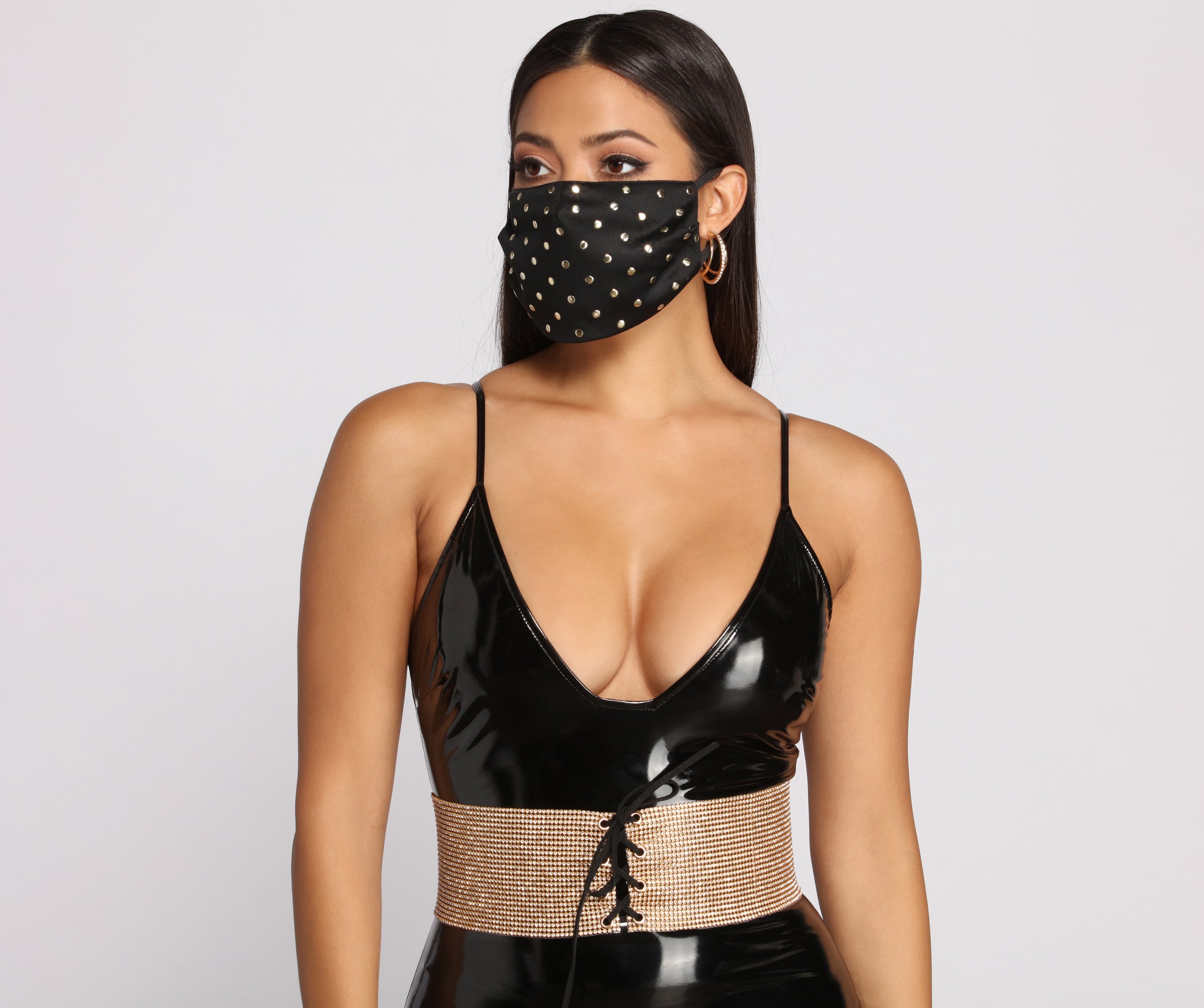 Stylish And Studded Face Mask