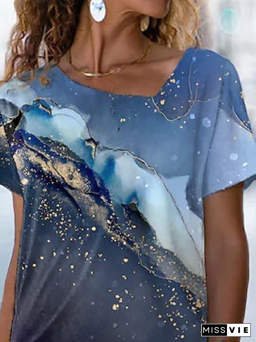 Casual Loosen Printed Short sleeve T-Shirt