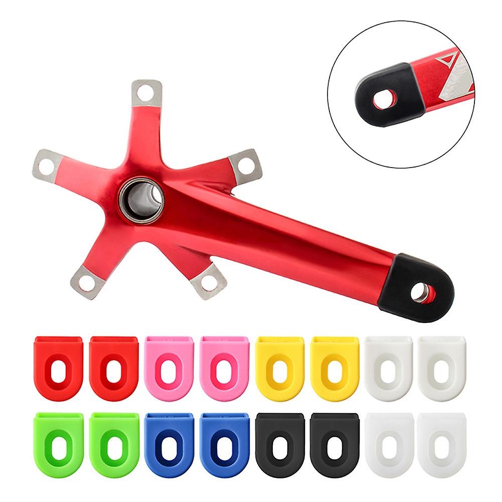 Bicycle Crank Protector Silicon Sleeve Mountain Road Bike Crankset Caps Protector Transparent