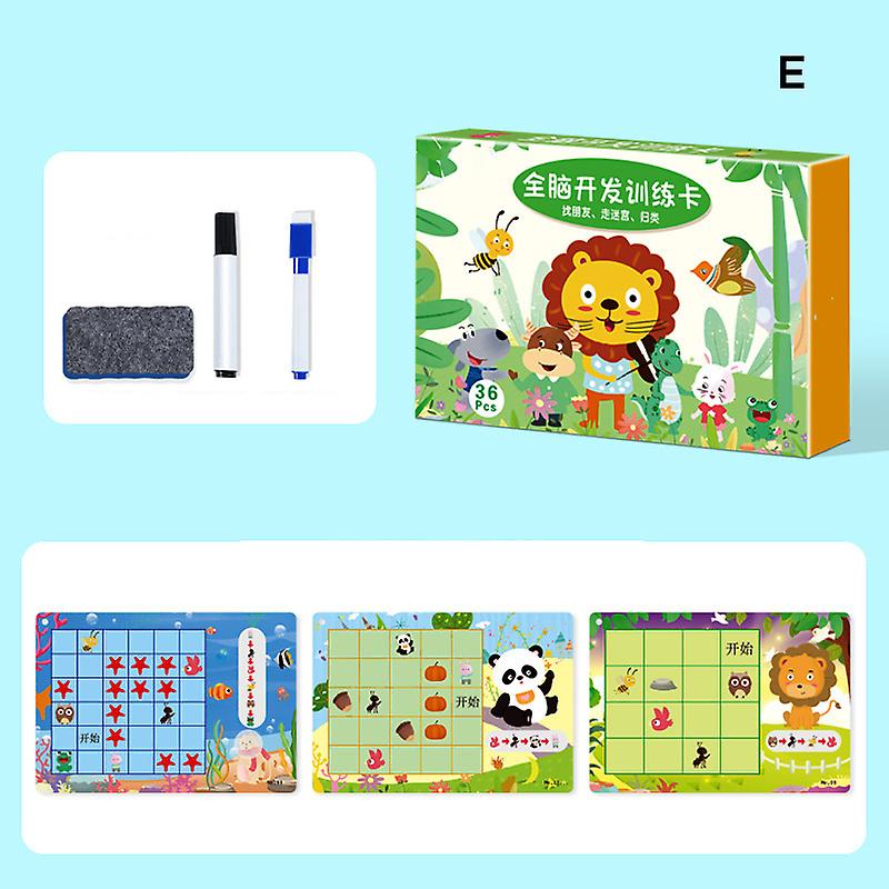 Magical Line Tracing Workbook Multipurpose Practice Pattern Writing Copybook Early Educational Toy(a)