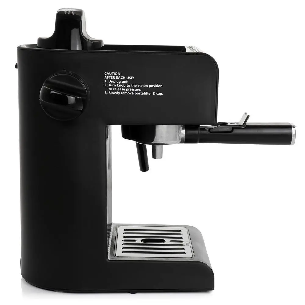 Mr. Coffee 2.5-Cup Black Drip Coffee Maker Steam Espresso Machine Cappuccino and Latte 985118230M