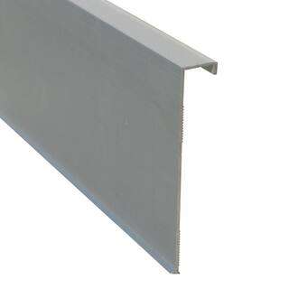 Emac Novorodapie Rehabit Matt Silver 4-34 in. x 78 in. Aluminum Baseboard NRH4341365