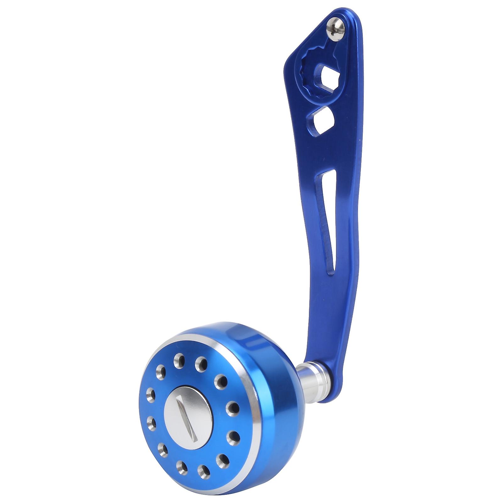 Fishing Reel Handle Grip Aluminum Alloy Baitcasting Reel Rocker Arm Replacement 8x5mmb Type Blue