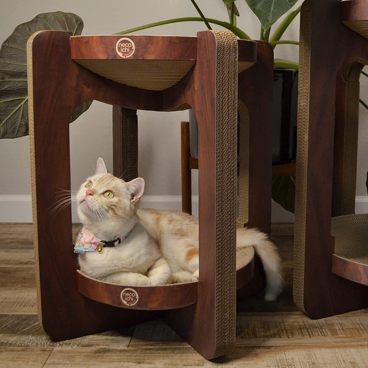 Necoichi Cozy Cat Scratcher Tower Toy