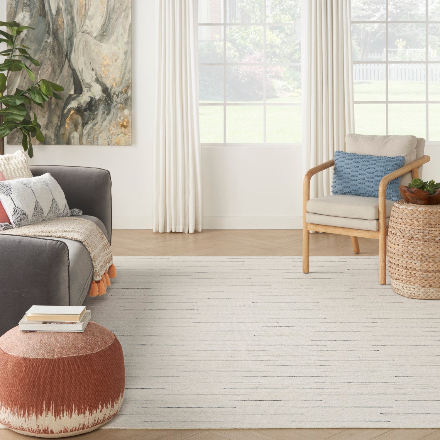 Interweave Ivory Modern Rug