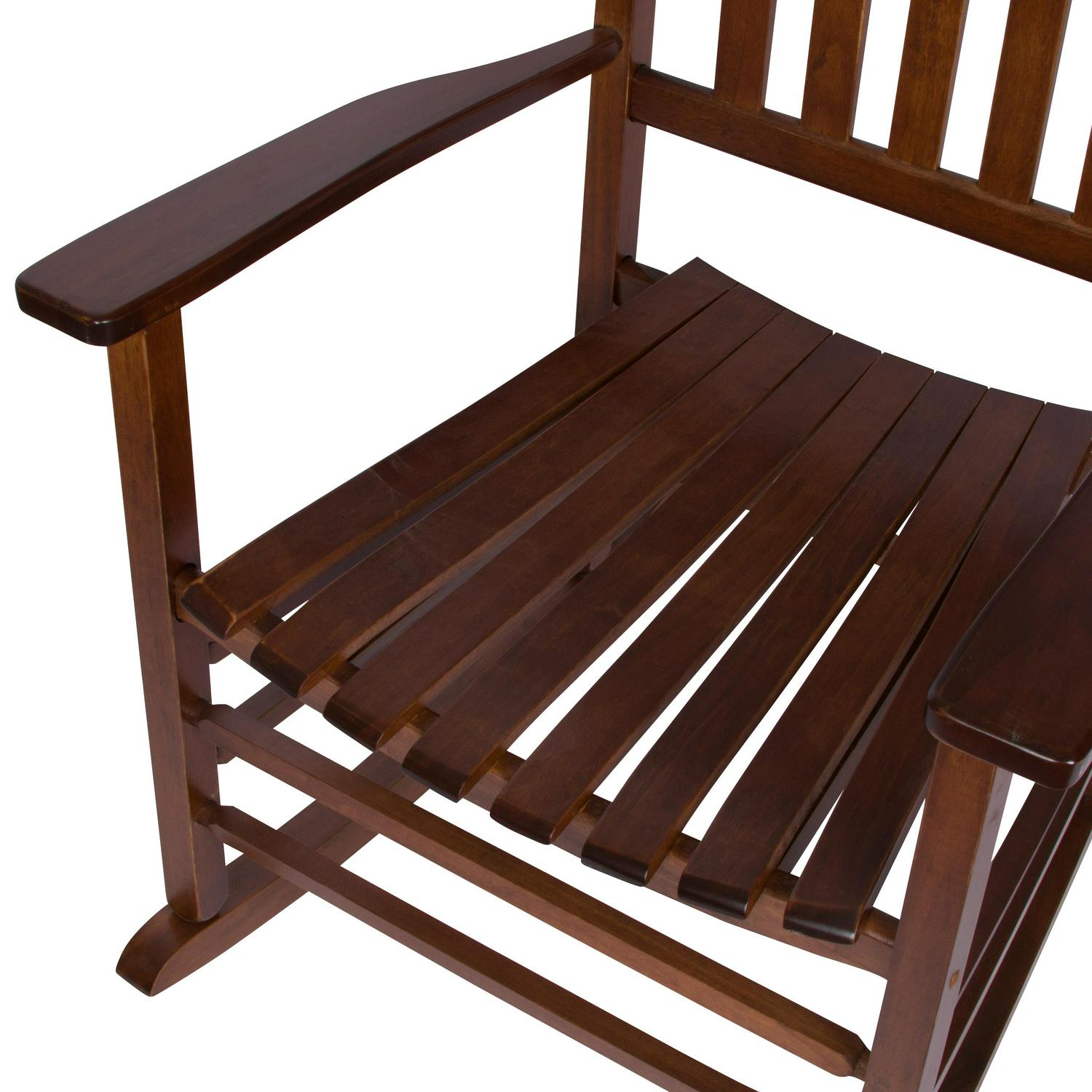 Shine Company Vermont Porch Rocker Oak  Crowdfused