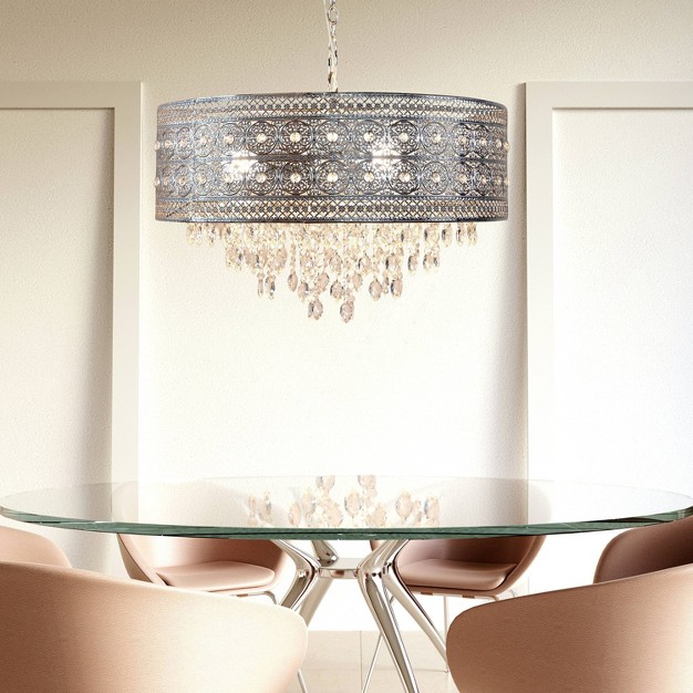 Brielle Crystal Chandelier Polished Nickel River Of Goods