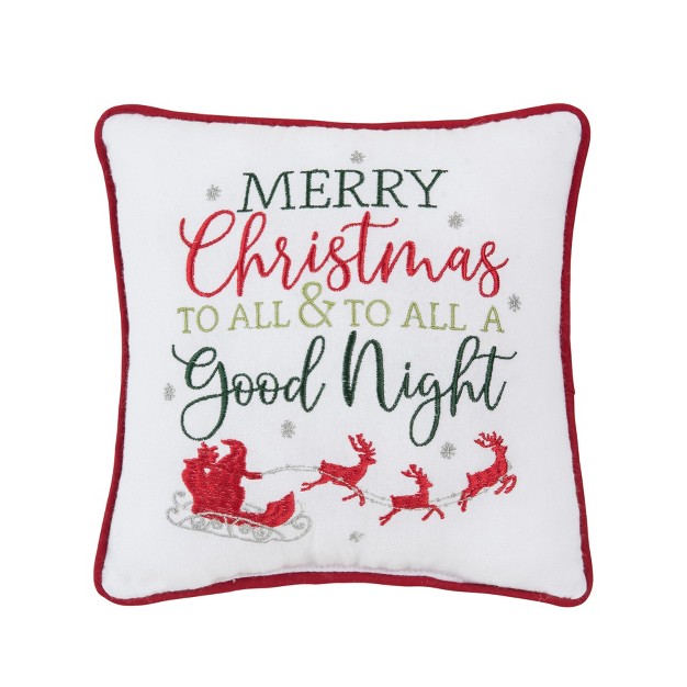 C amp f Home Merry Christmas amp Good Night Pillow