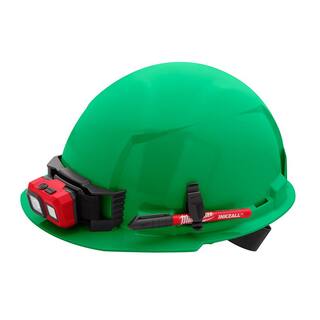 MW BOLT Green Type 1 Class E Front Brim Non-Vented Hard Hat with 4 Point Ratcheting Suspension 48-73-1106