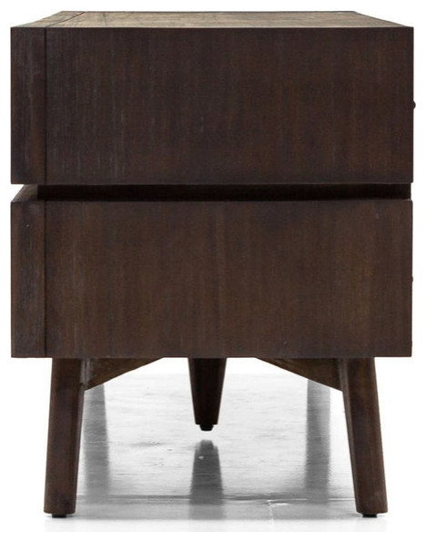 Andris Mid Century Acacia TV Stand   Modern   Entertainment Centers And Tv Stands   by Virgil Stanis Design  Houzz