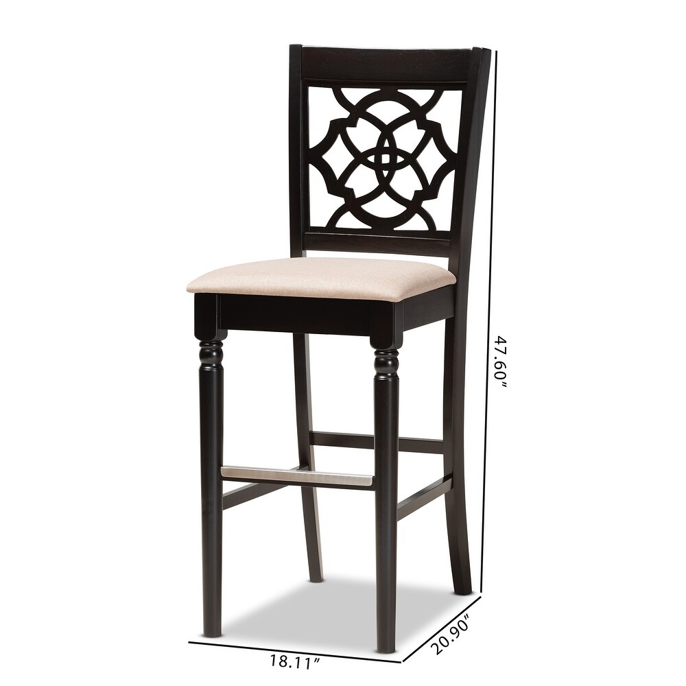 Alexandra Modern and Contemporary 2 Piece Bar Stool Set