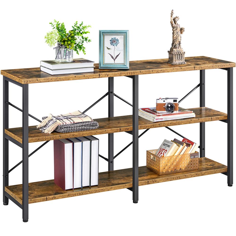 River Street Designs 55inch 3-Tier Industrial Console Table， Multiple Colors