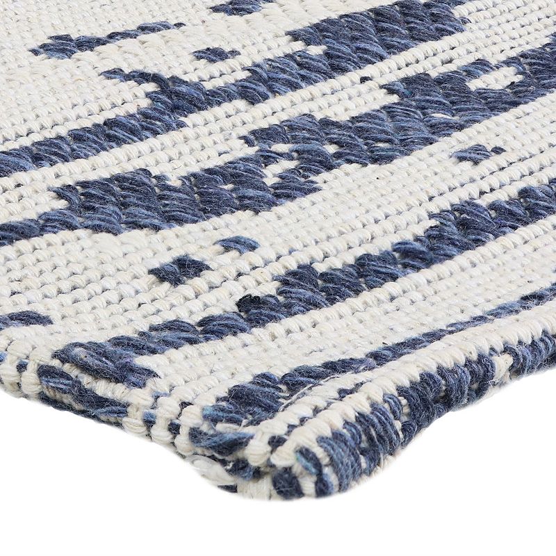 Sunnydaze Allusive Boundaries Indoor Area Rug in Midnight - 5 x 7 Foot