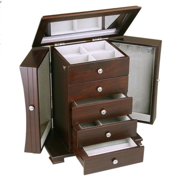 Contemporary Wooden Jewelry Box - N/A - - 36661629