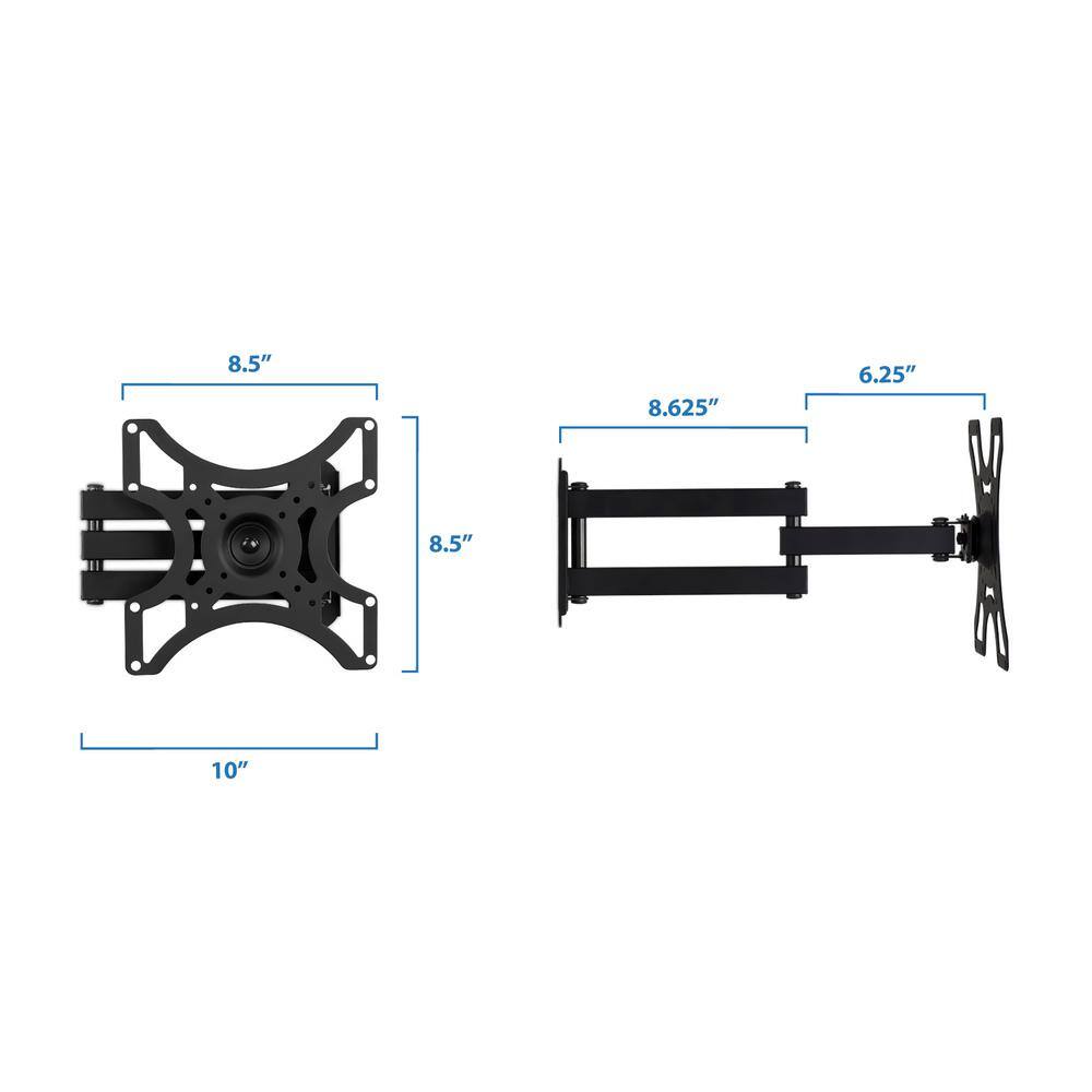 mount-it! 32 in. Full Motion Corner TV Wall Mount for Screens MI-407-1