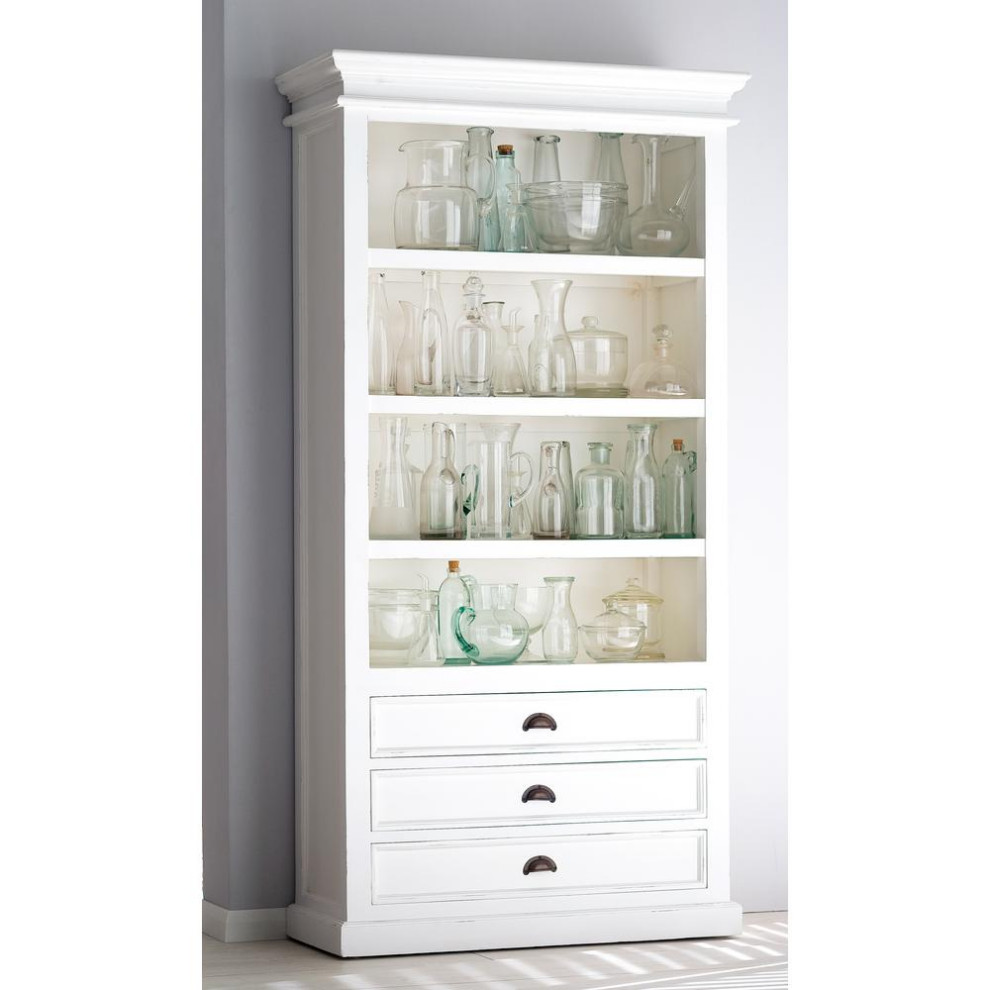 Bookcase  White   Traditional   Bookcases   by BisonOffice  Houzz