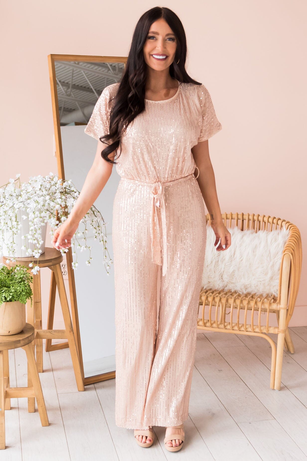 The Sabeena Modest Sequin Jumpsuit