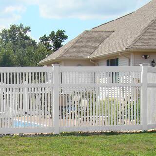 Weatherables Neptune 5 ft. H x 6 ft. W White Vinyl Pool Fence Panel PWPO-1.5-5x6