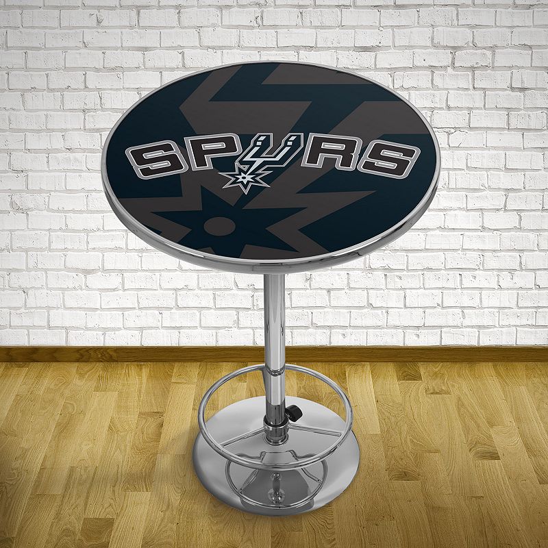 San Antonio Spurs Chrome Pub Table