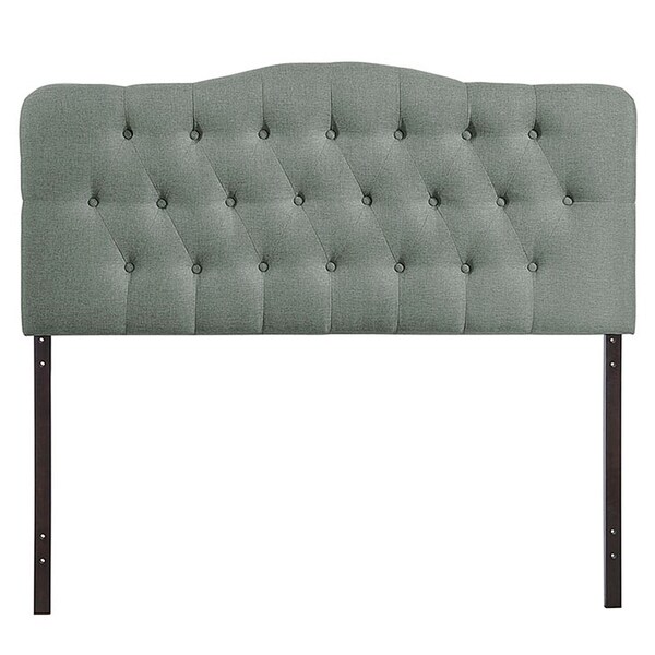 Kenmore Grey Fabric Upholstered Tufted King Size Headboard - - 27468546